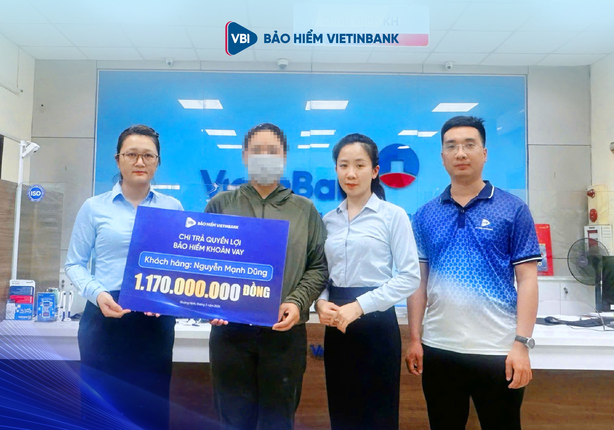 VBI chi trả hơn 1,17 tỷ đồng quyền lợi bảo hiểm cho khách hàng